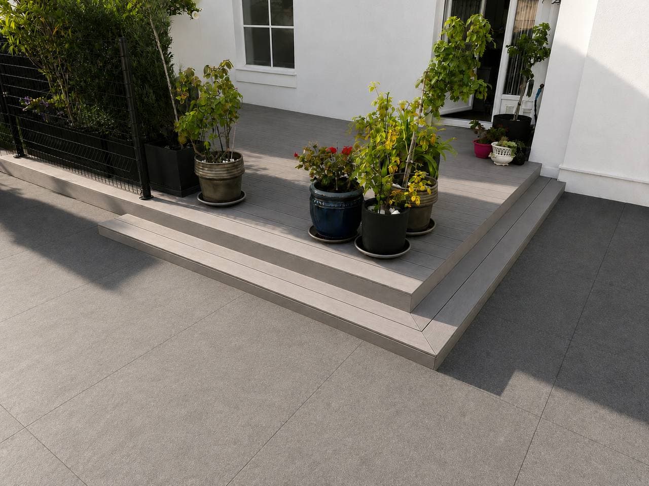 Terrasse composite à Orléans, Terrasse terminée
