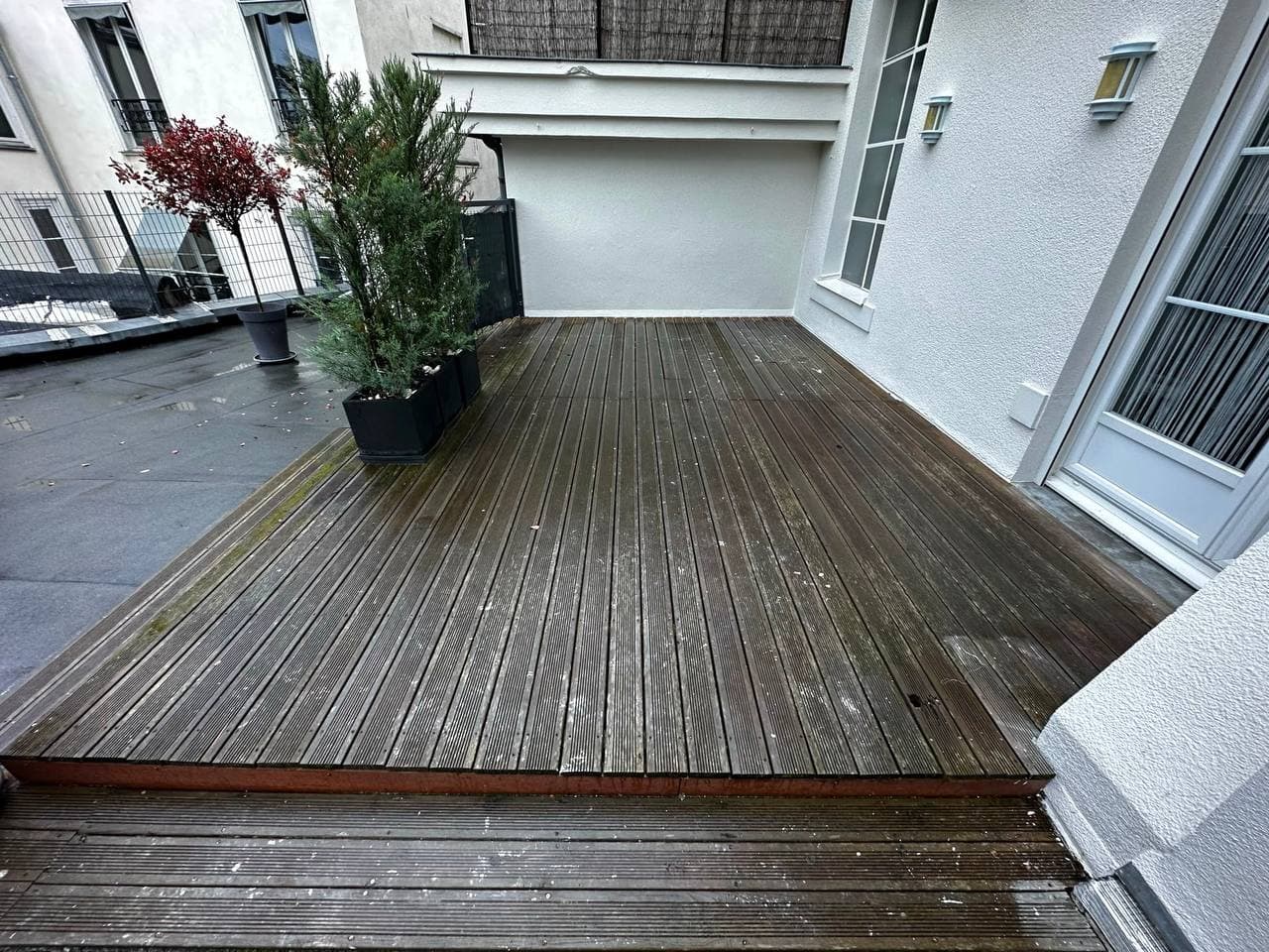 Terrasse composite à Orléans, Plancher avant travaux